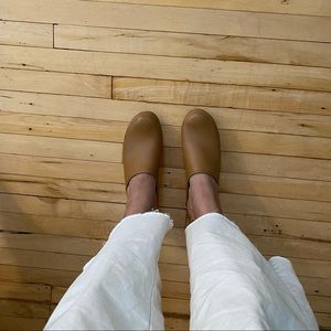 No. 6 Tan Leather Clogs